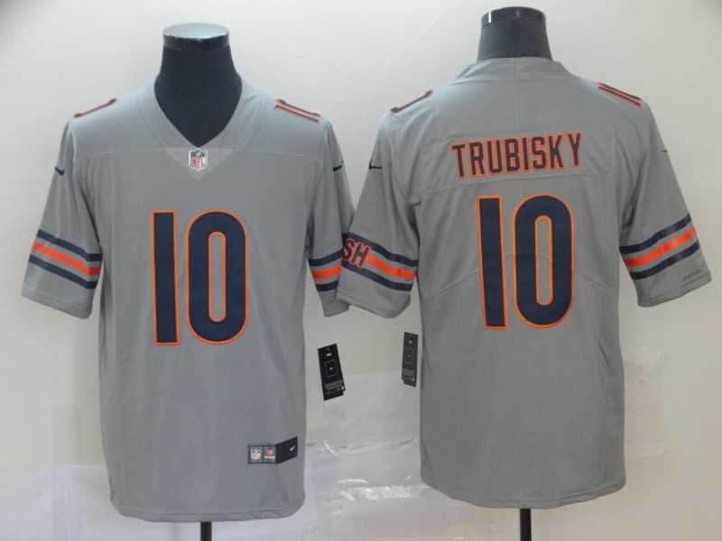 Nike Bears 10 Mitchell Trubisky Silver Inverted Legend Limited Jersey,We sell and wholesale Nike Bears 10 Mitchell Trubisky Silver Inverted Legend Limited Jersey on line form chian!